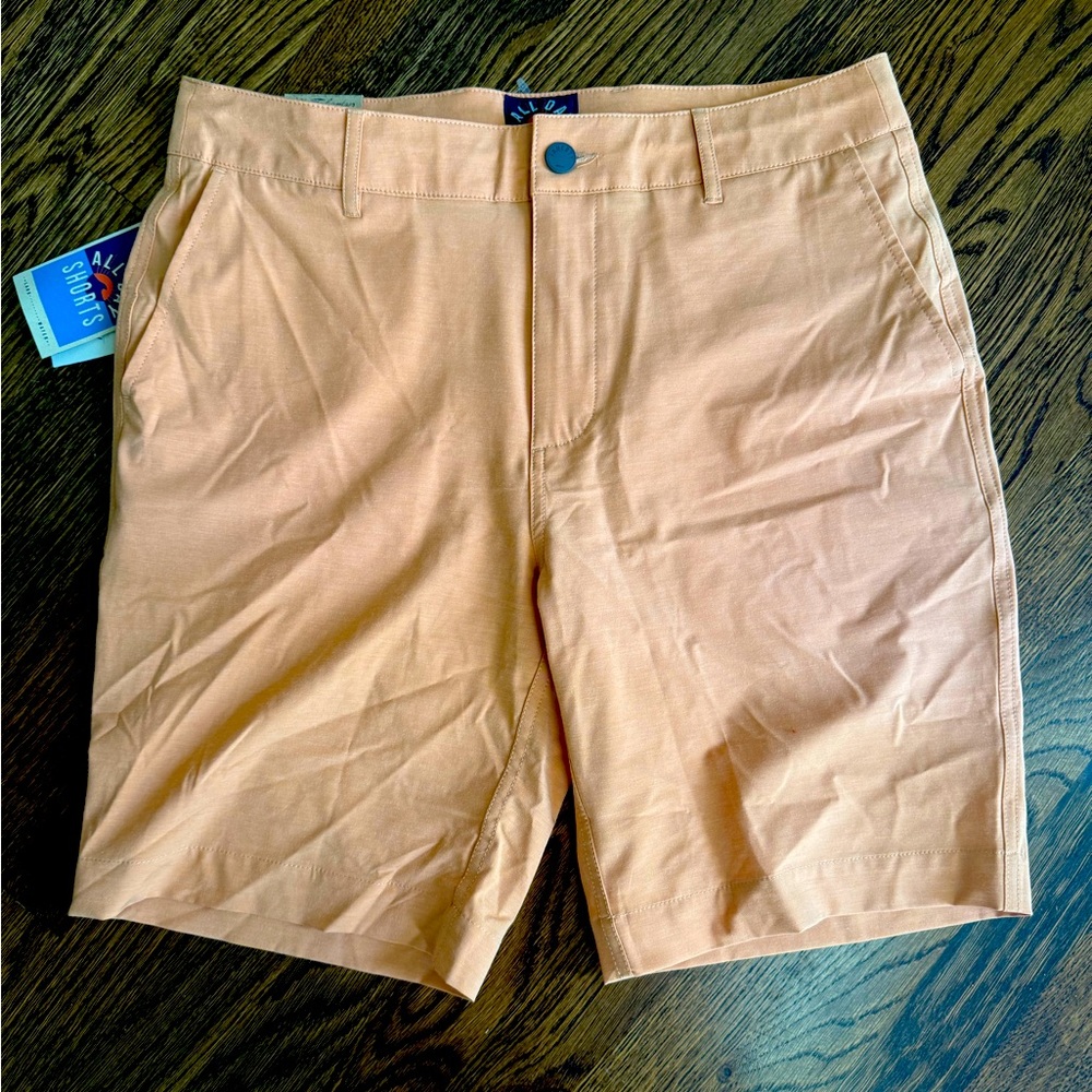 Faherty All Day Shorts, 9” inseam, men’s size 32, sierra orange